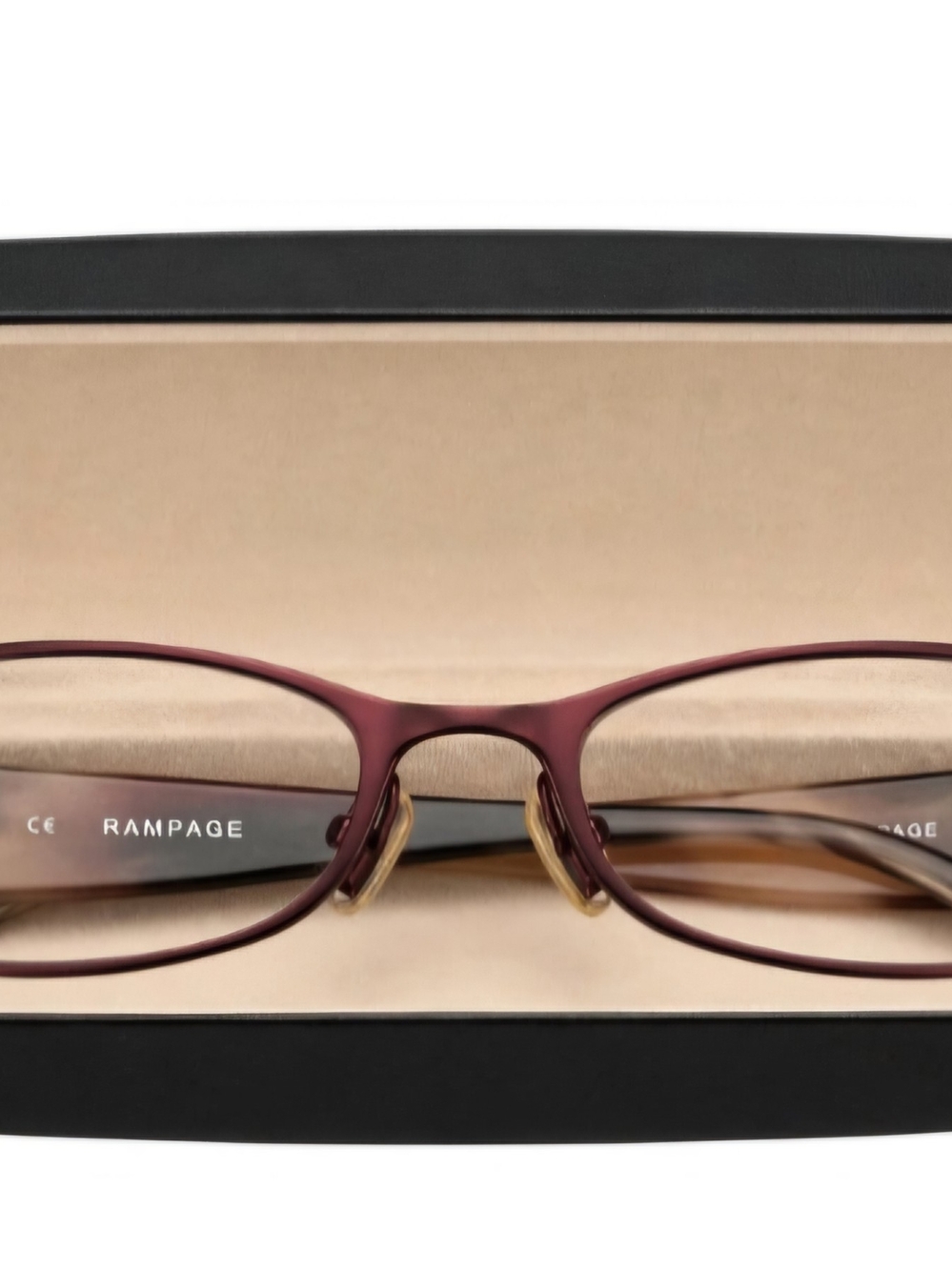 Rampage Women's Matte Burgundy Oval Glasses